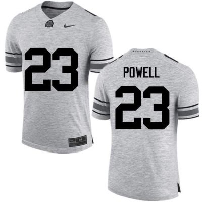 NCAA Ohio State Buckeyes Men's #23 Tyvis Powell Gray Nike Football College Jersey AIK4145GB